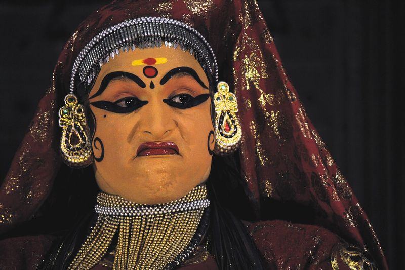 Kathakali performer — Kerala, India