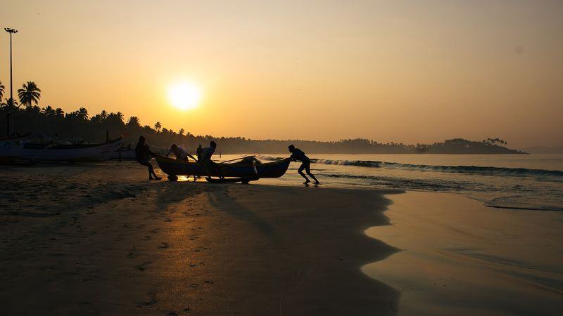 Palolem Beach morning — Goa, India